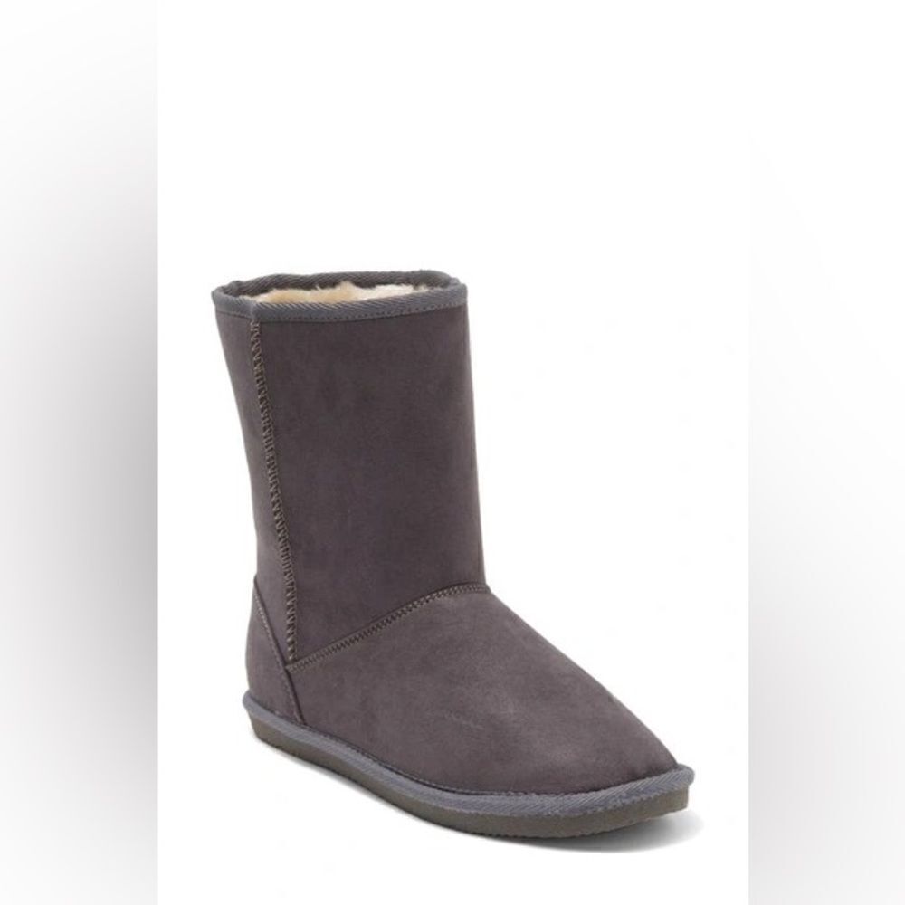 KIDS' EMMERSON FAUX SHEARLING BOOT IN GREY